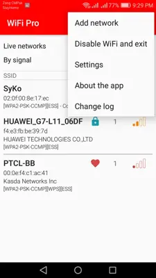 WiFi Manager Pro android App screenshot 2